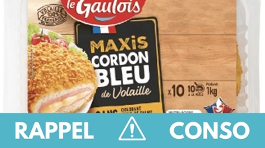 Rappel produit : Ne consommez pas ces cordons-bleus vendus dans toute la France