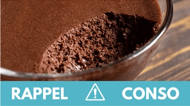 Rappel conso : mousse au chocolat