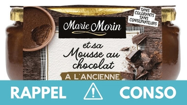 Rappel produit : ne consommez pas ces mousses au chocolat contaminées
