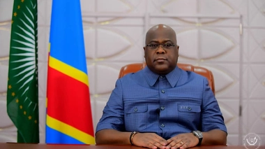 Le président Félix Tshisekedi lors de l'annonce de l'état d'urgence