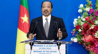 Le président Paul Biya lors d'un discours à la nation, le 19 mai dernier