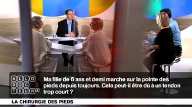 Chirurgie des pieds : tendon