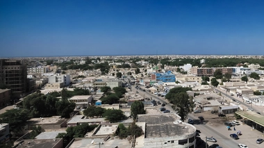 Vue aérienne de Nouakchott, la capitale mauritanienne