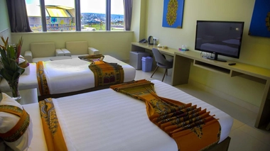 L'hôtel de La Concorde de Kintélé a été transformé en hôpital pour accueillir les malades du Covid-19