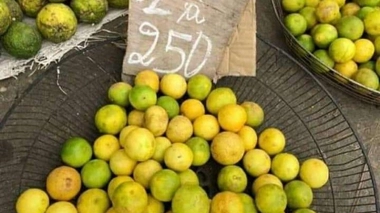 Du citron vert chèrement vendu dans un marché doualais au Cameroun