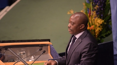 L'ancien chef d'Etat, Joseph Kabila, au Siège de l'Organisation des Nations Unies, à New York (photo d'illustration)