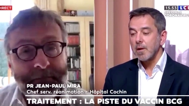 Capture d'écran du site de la chaîne d'informations française LCI