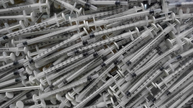 Au Maroc, l'ALCS encourage les usagers de drogues à ne pas réutiliser une seringue (Illustration)