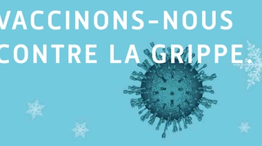 Une campagne de l'Assurance Maladie française encourageant la vaccination contre la grippe