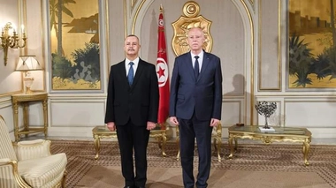 Ali Mrabet aux côtés du président Kaïs Saïed
