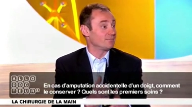 Chirurgie de la main : amputation accidentelle