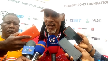 Rigobert Song répond à la presse camerounaise, le 18 juin 2022 à Douala