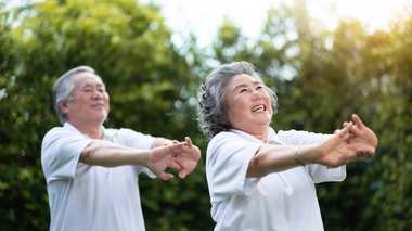 Un couple faisant du sport (photo d'illustration)