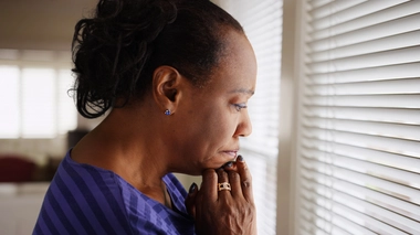 Une femme dépressive