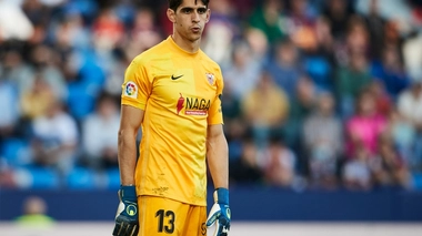 Le portier marocain du FC Séville, Yassine Bounou, lors d'un match de Liga face à Levante