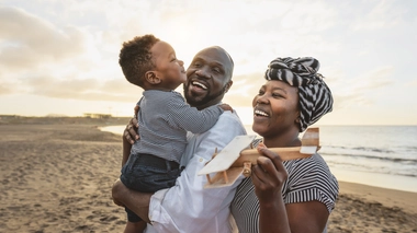 Une famille heureuse et unie