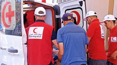 Le Croissant Rouge Marocain poursuit ses opérations d’appui et d’assistance dans les zones touchées
