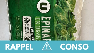 Ne consommez pas ces épinards rappelés dans toute la France