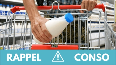 Rappel conso : lait