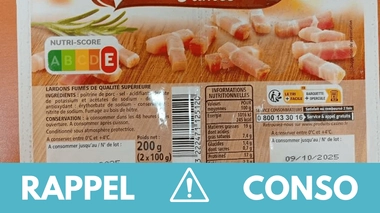 Salmonelles : ces lardons fumés font l'objet d'un rappel