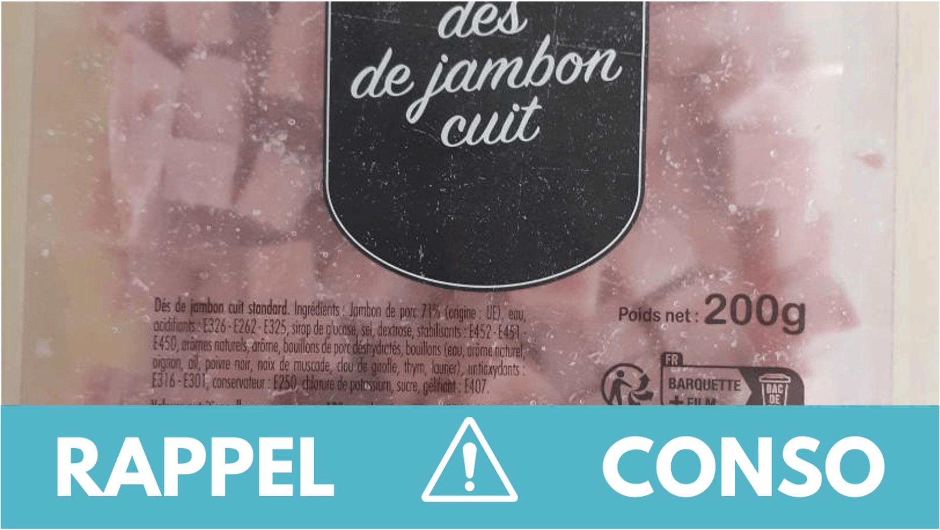 Rappel conso : dés de jambon