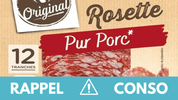 rappel produit : rosette pur porc Carrefour