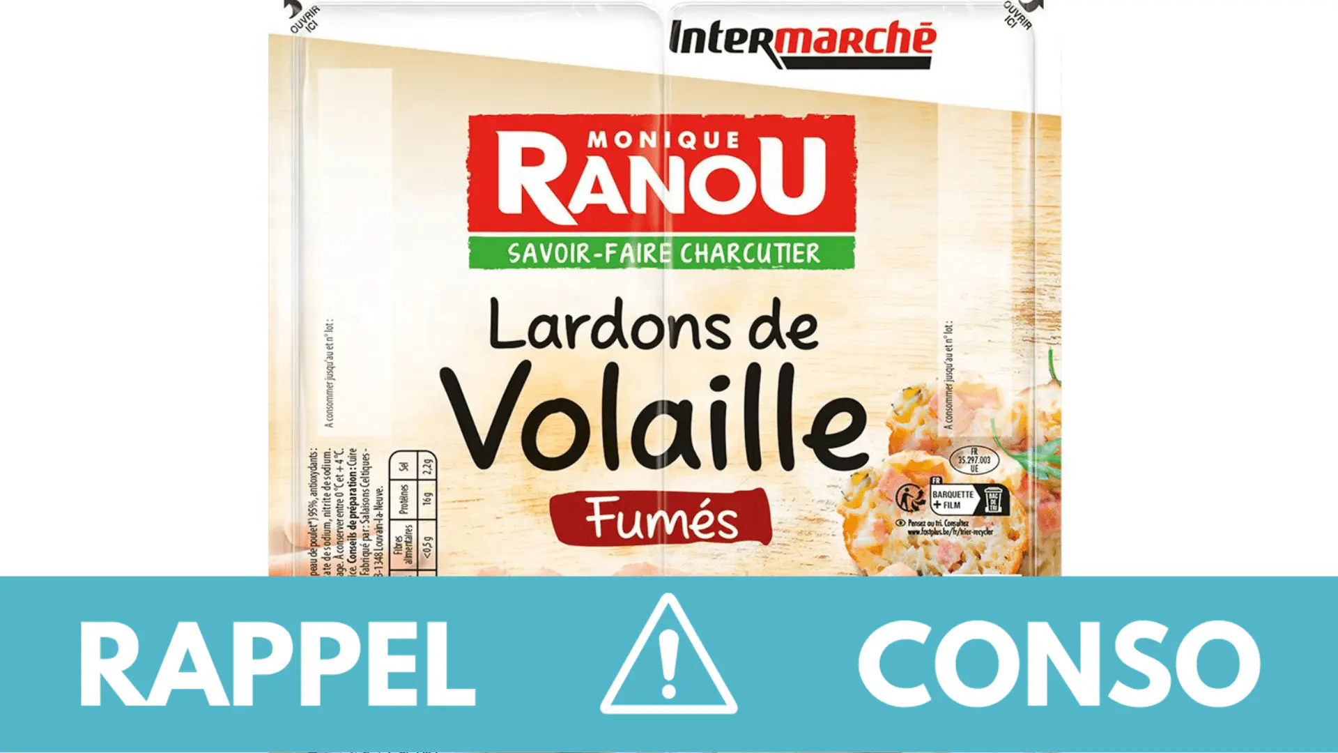 Ces lardons de volaille sont rappelés dans toute la France 