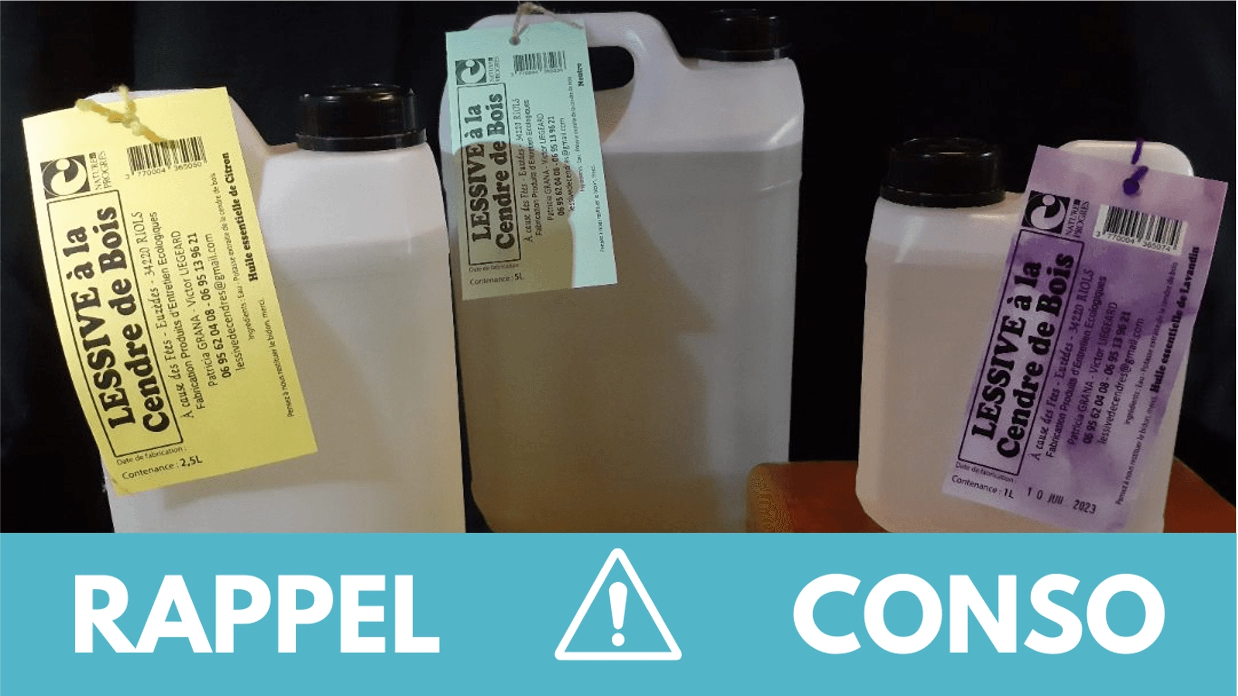 Rappel conso : lessive à la cendre