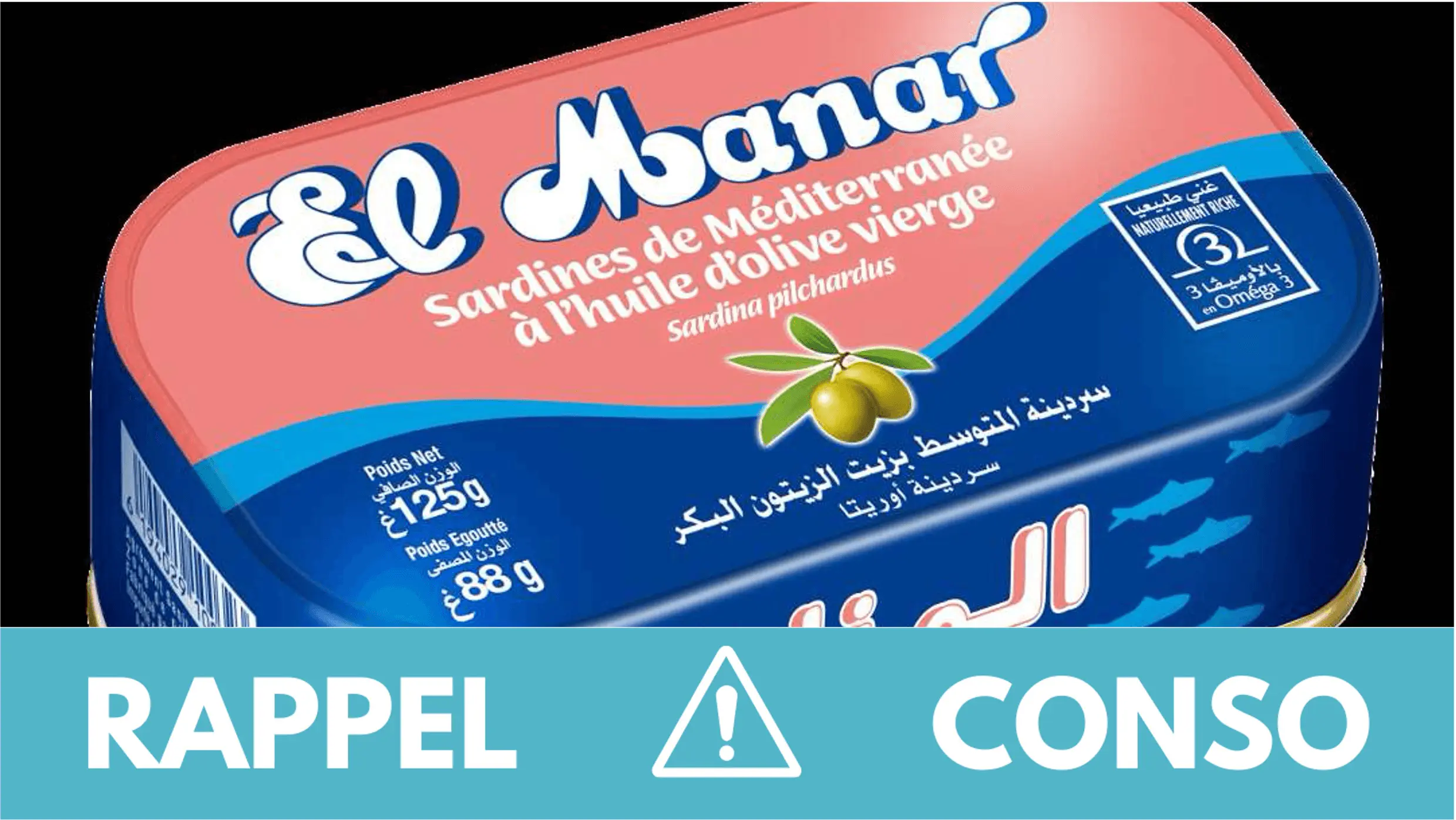 Rappel conso : sardines El Manar