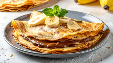 crêpes fourrées chocolat