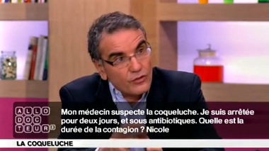 Coqueluche : contagion