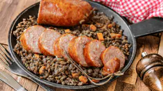 saucisse-lentilles