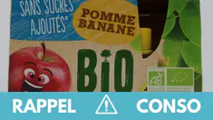 Des lots de compote pomme banane et pomme fraise rappelés : ce qu'il faut savoir