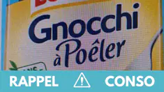 Rappel produit : attention à ces gnocchi !