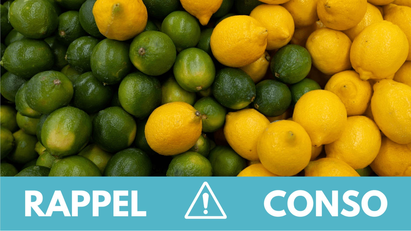 Rappel produit : attention à ces citrons vendus partout en France