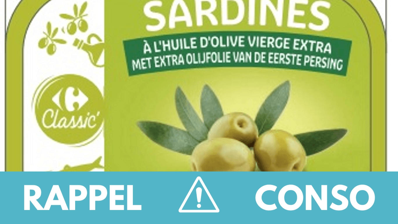 Rappel produit : attention à ces sardines vendues partout en France