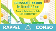 Rappel produit : ce lait de croissance ne doit pas être utilisé