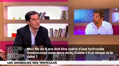 Anomalies des testicules : hydrocèle