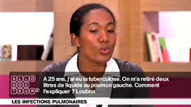 Tuberculose : du liquide dans les poumons ?