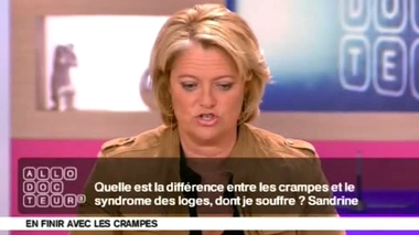 Quelle est la différence entre les crampes et le syndrome des loges ?