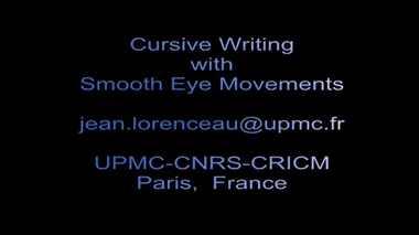 Utiliser ses yeux comme s'il s'agissait de stylos...