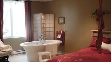 Une chambre de maison de naissance au Québec 