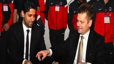 Signature d'une convention de collaboration entre la Fondation PSG et l'hôpital Necker - Enfants malades, décembre 2012